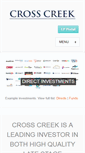Mobile Screenshot of crosscreekadvisors.com