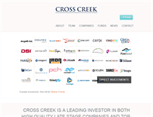 Tablet Screenshot of crosscreekadvisors.com